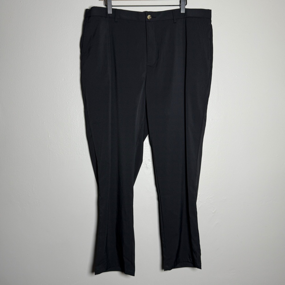 Glenmuir 1891‎ Mens Pants 40S Black Lightweight Golf Flat Front